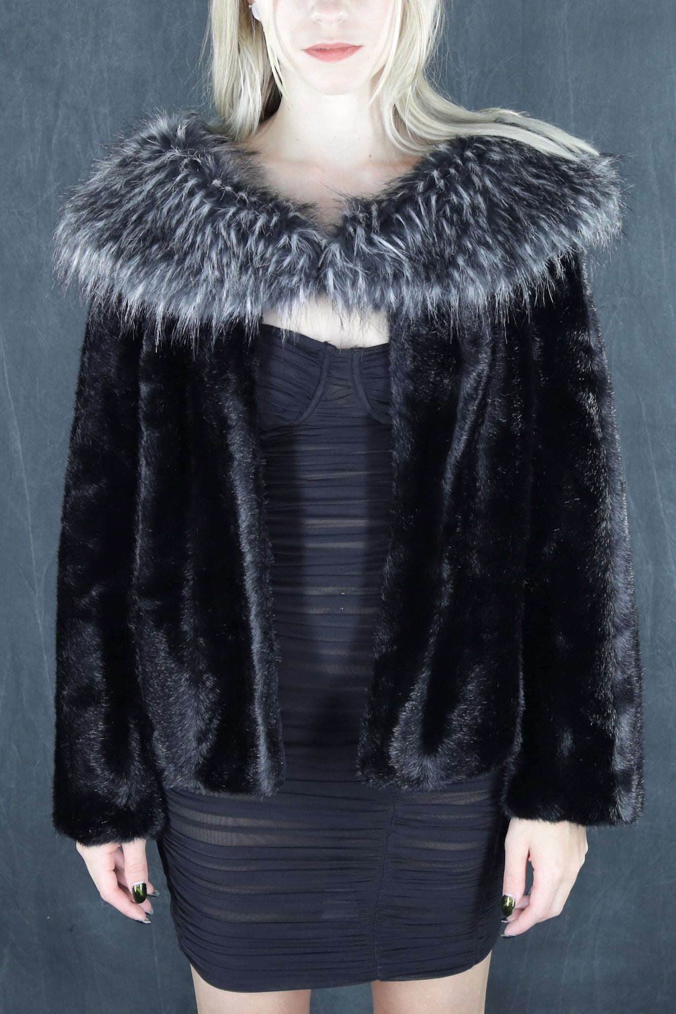 Nine West Faux Fur Jacket - Medium