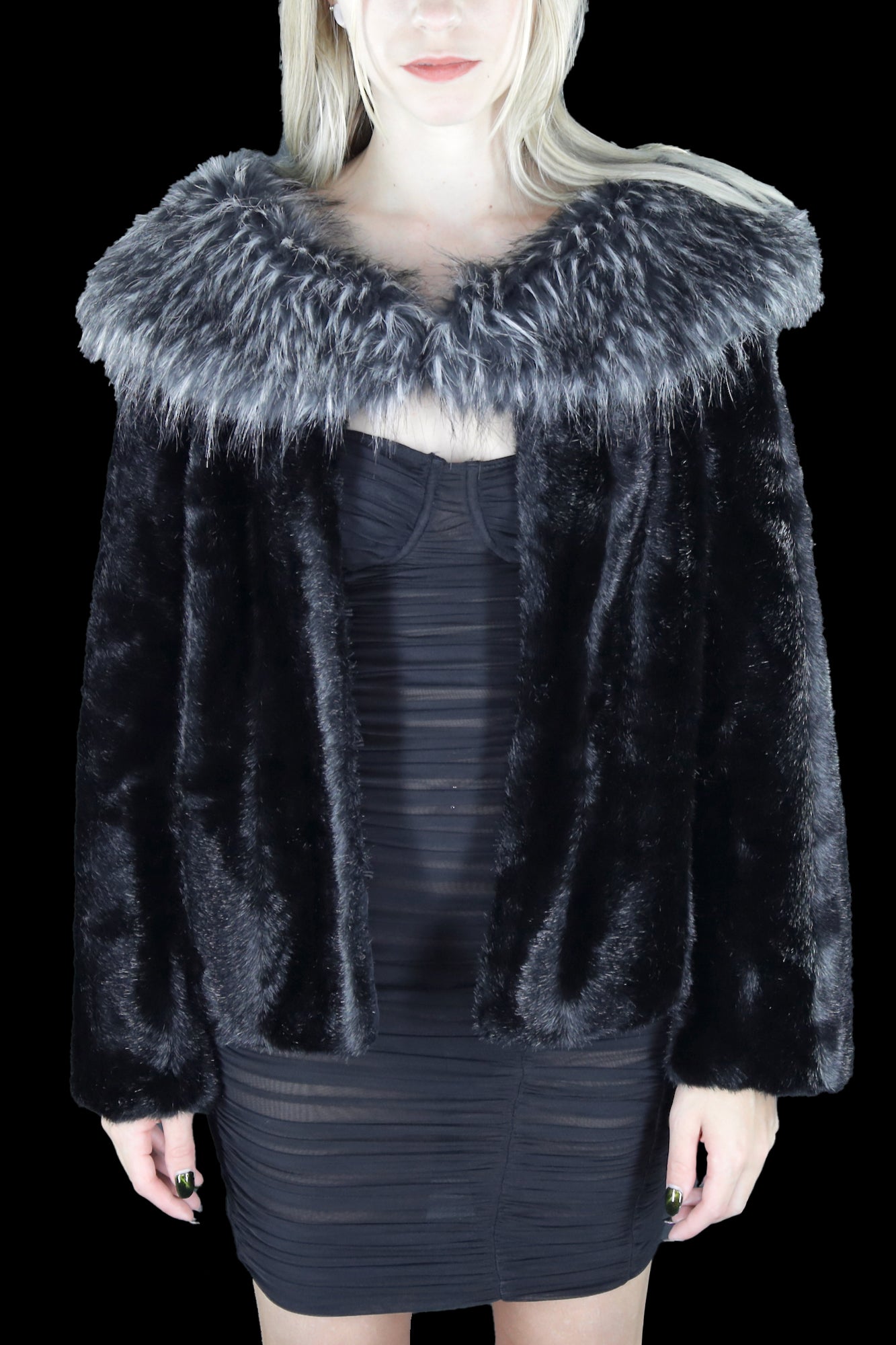 Nine West Faux Fur Jacket - Medium