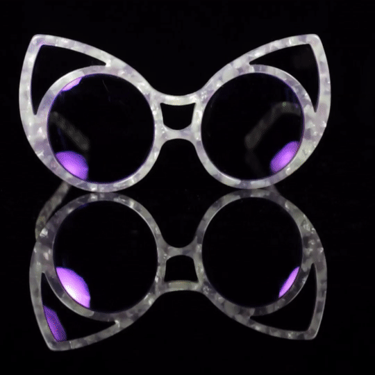 Linda Farrow x Khaleda Rajab x Fahad Almarzouq Pointy Cat Eye Sunglasses