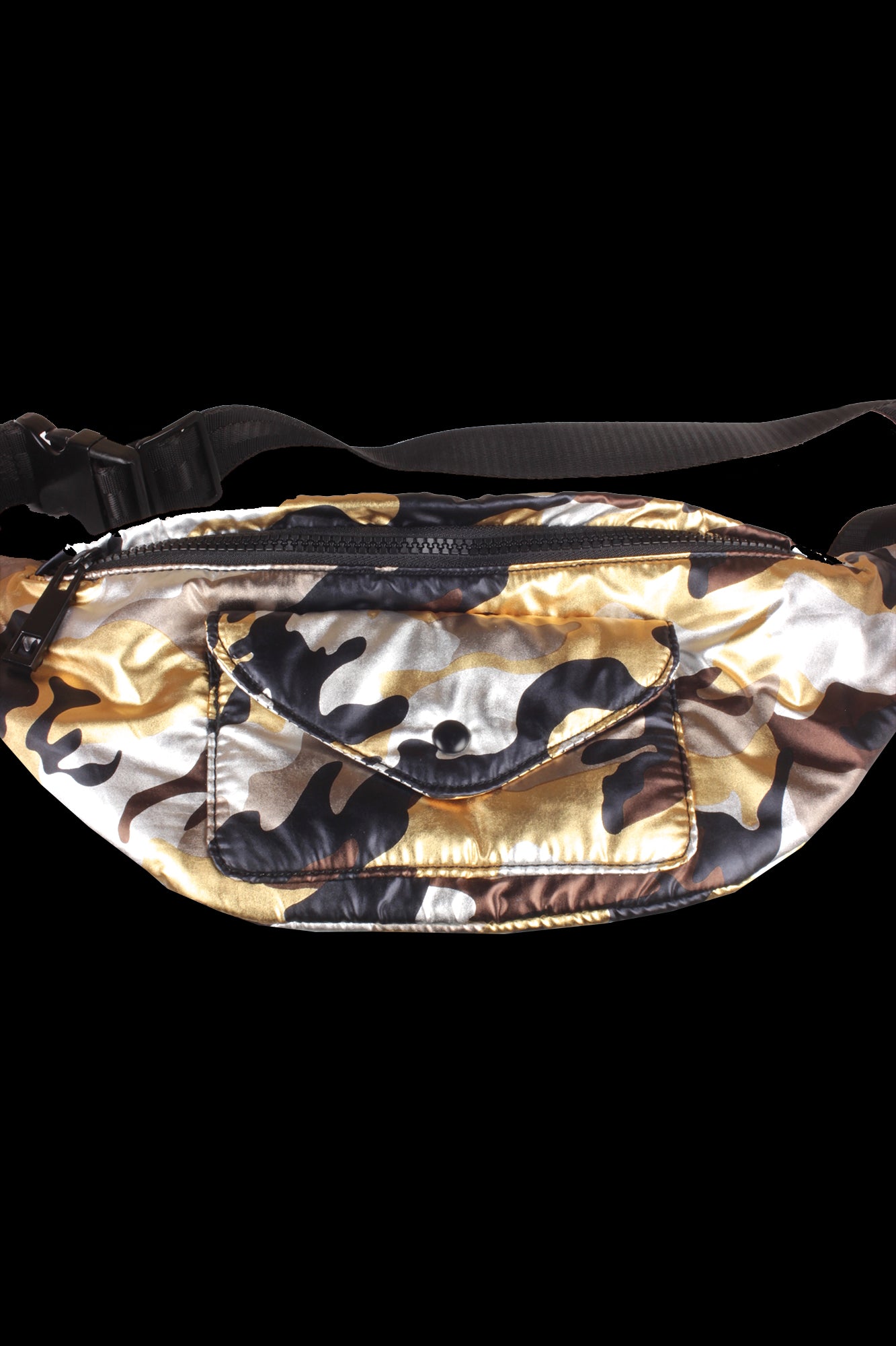 Zara Metallic Camo Bag