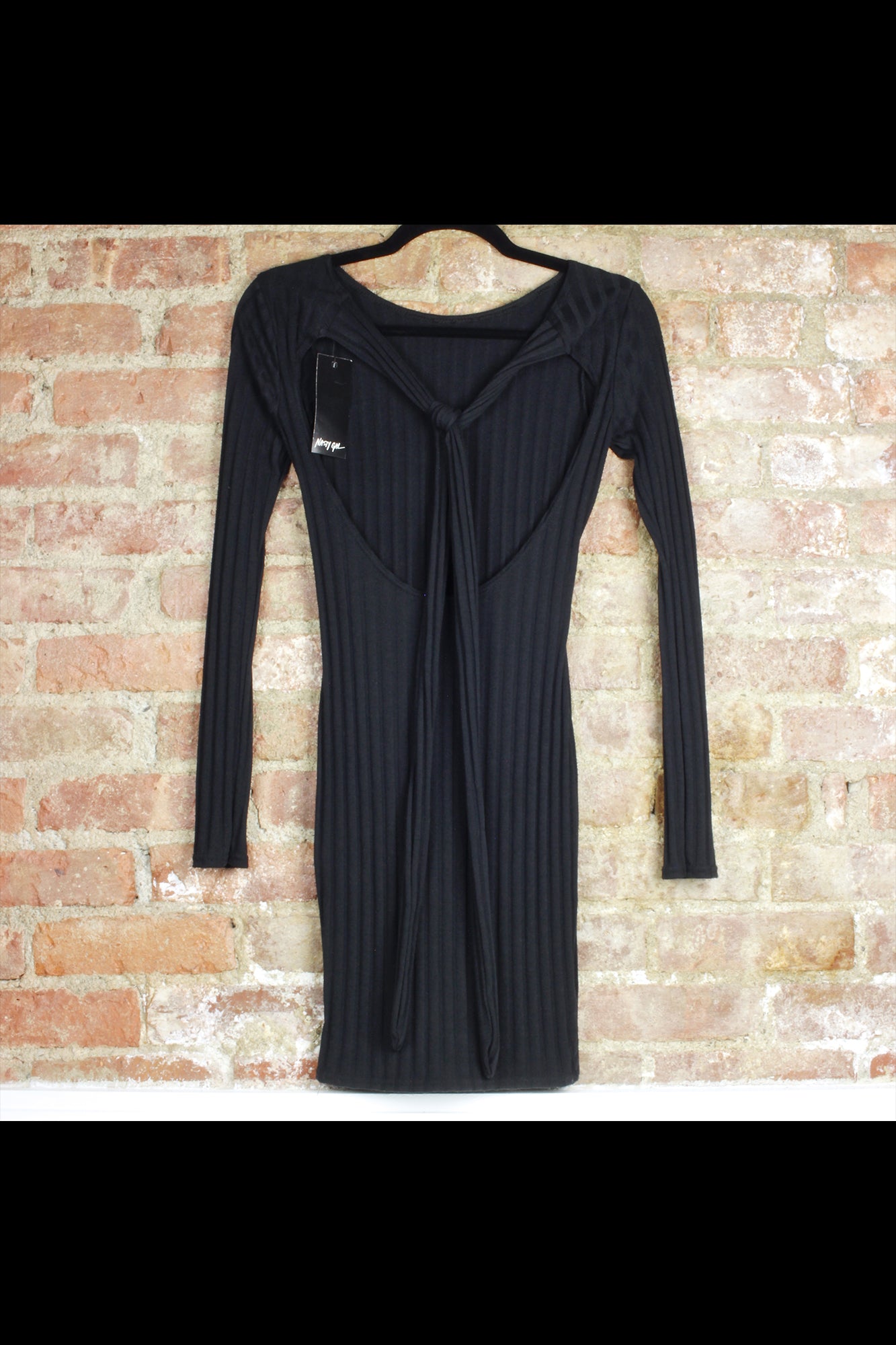 nasty gal ribbed dress White PrettyLittleThing Stripe Rib Bandeau Bodycon Maxi Dress